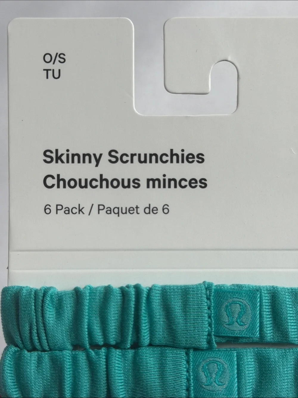 🆕 LULULEMON Skinny Scrunchies 6 Pack NWT